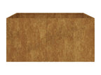 Corten steel planter 80x80x40 cm UUKA70170