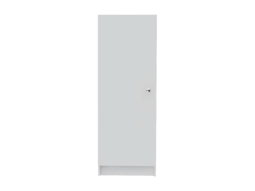 Zensova minimalist style sideboard with 4 shelves and compact design, 120.39 cm x 42.92 cm x 31.24 cm, White, NFMA63469