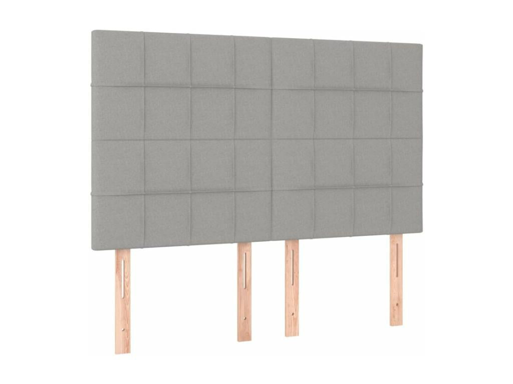 Zensova bed with mattress, light grey, 140x200 cm, Zensova OVML29726