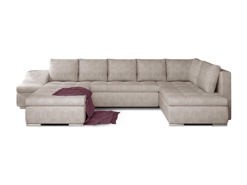Zensova panoramic convertible sofa, light beige, Zensova 340cm - Chaise longue, left-hand side, BHUW13821