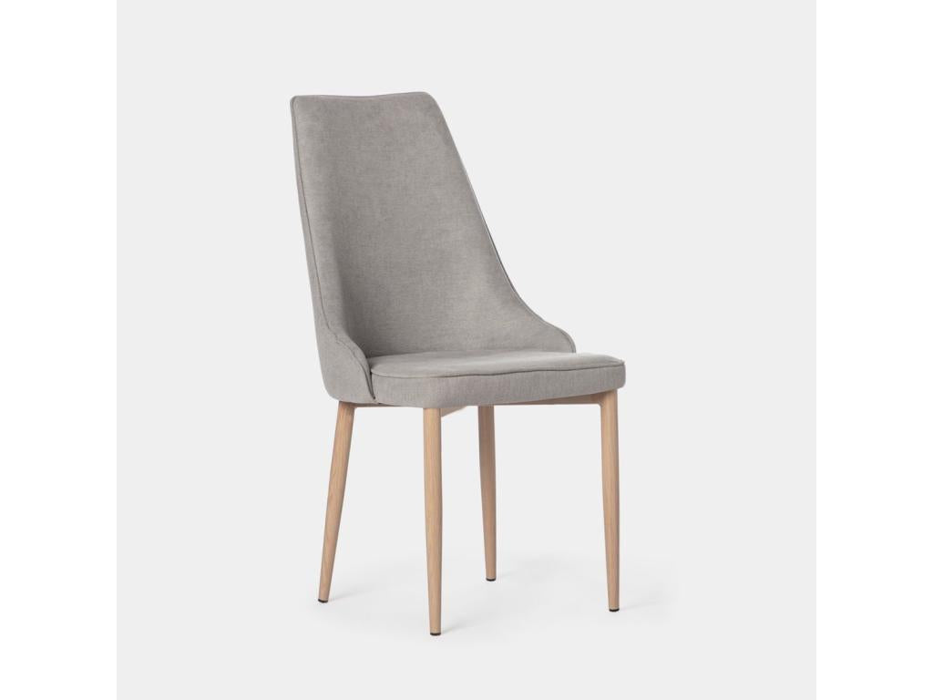 Grey fabric dining chair 45x95 cm - Elariva YJSM77563