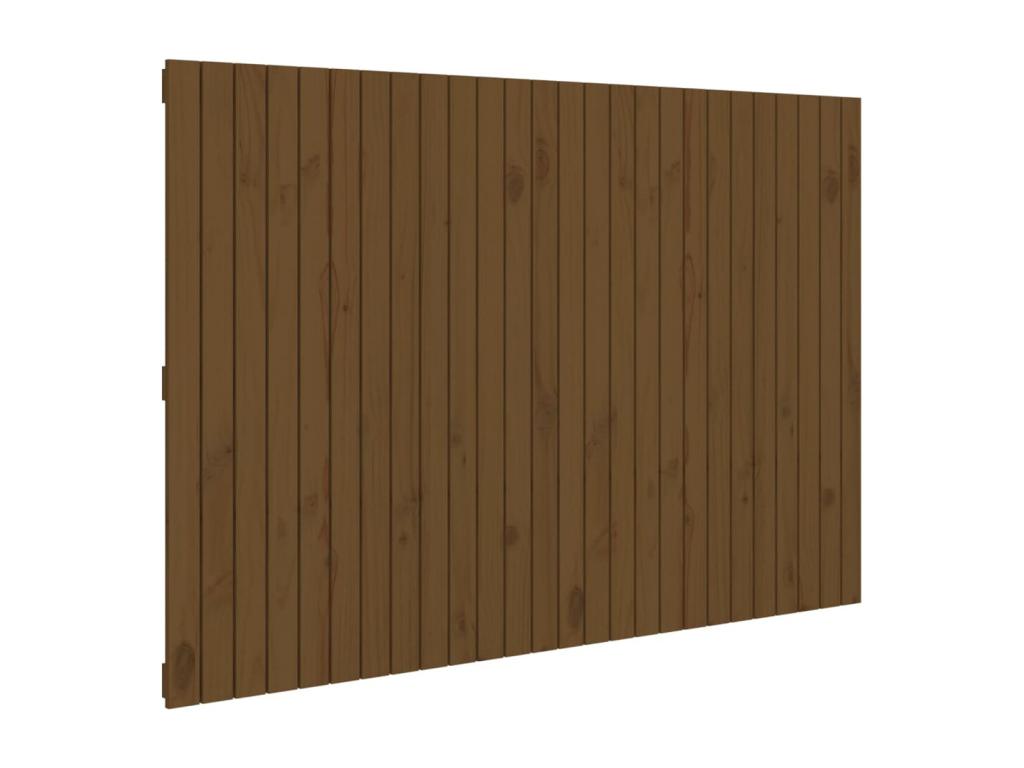 Wall-mounted headboard, honey brown, 166x3x110 cm, solid pine wood, JGWL17338