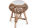 Rattan bar stool - Zensova style, white, EAUY89550