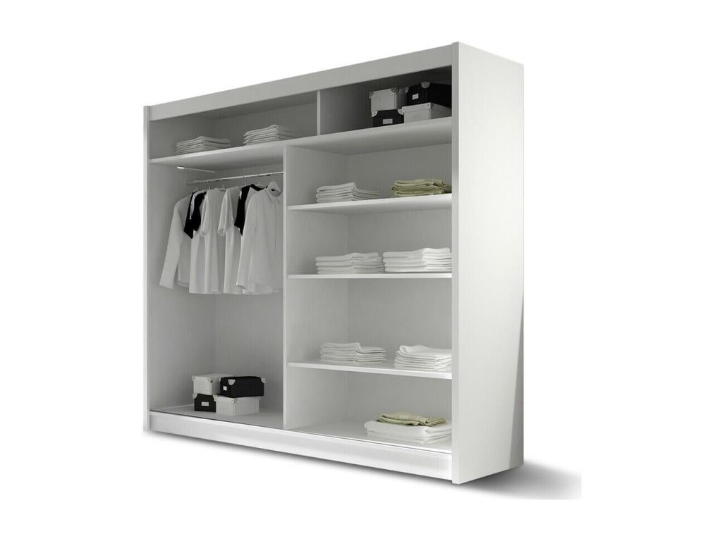 Zensova 106 Wardrobe, Zensova Oak, 215x180x58cm, Sliding Wardrobe Doors, ASZQ17892