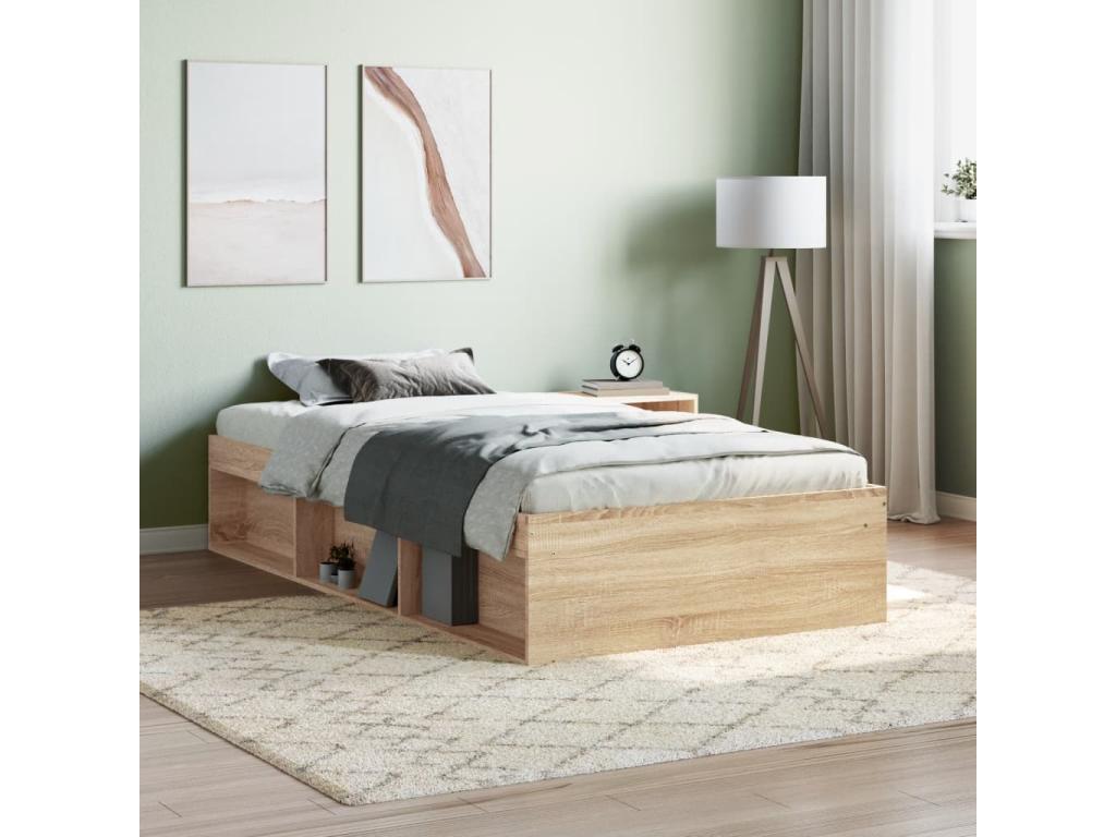 Oak bed frame 90x190 TGVI99961