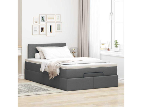 Zensova bed frame with dark grey mattress 120x190 cm Zensova CWLK73098