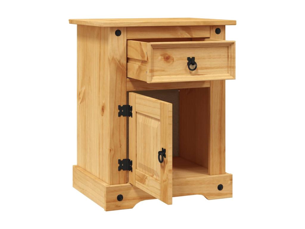 Lysvia bedside table, Mexican pine, 53x39x67 cm, YUST90756