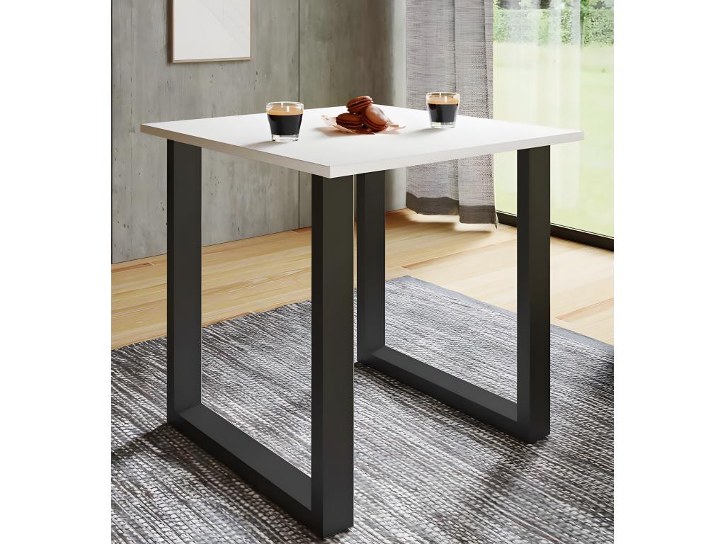 Elariva Premium Wooden Kitchen Table Dining Table U-Shaped Table Black 50 - 80 - White MLJY93199