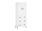 White Highboard 69.5x34x180 cm Zensovaing¨¦nierie FIBO88848