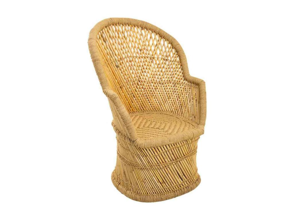 Round armchair in brown 69x50x109h SJGU48042