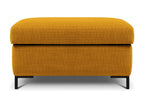 Elariva - Ottoman with storage in gold structural fabric - 87x72x46cm JOLZ24185