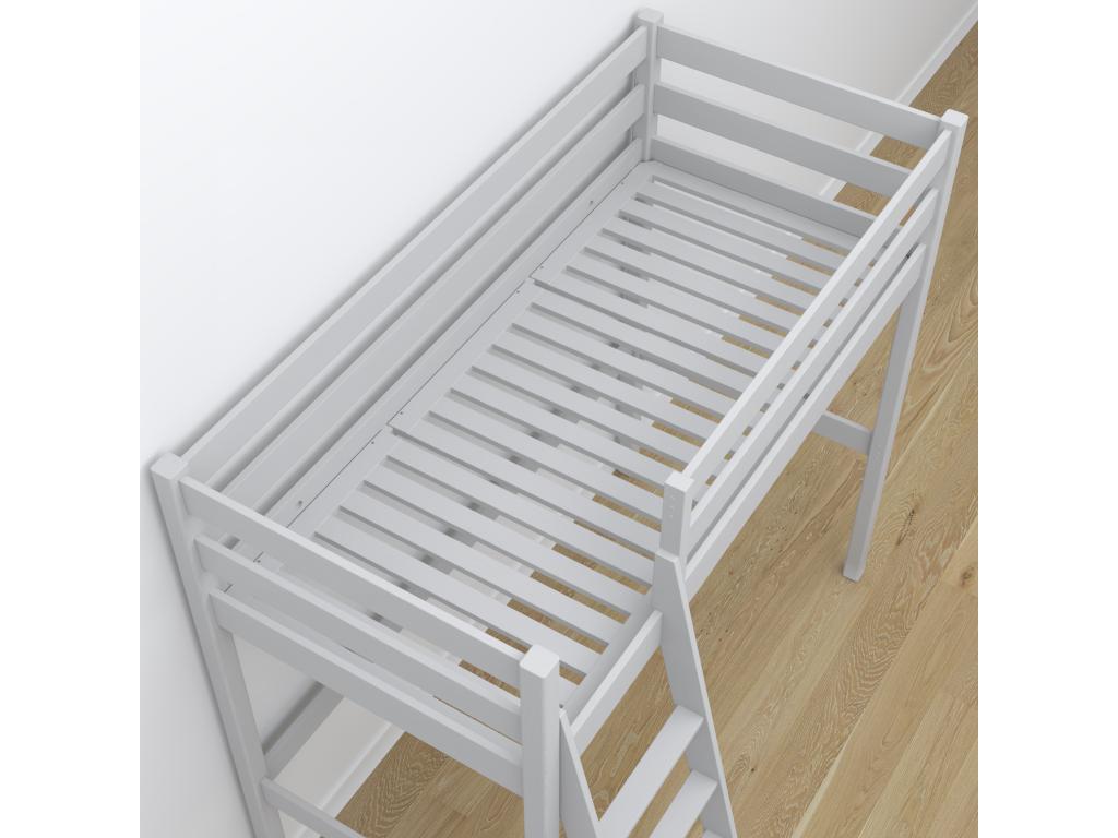 Wooden loft bed N03 Grey 100x200 TXGK96671