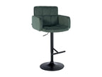 Bar stool - Velvet / Metal - Dark Green - Los Angeles IIXZ82519