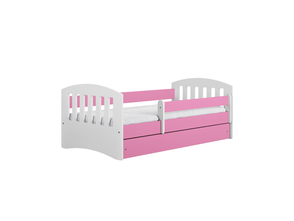Children's bed with guardrail 180x80cm with drawer and mattress included - Lumenao EQGT16342