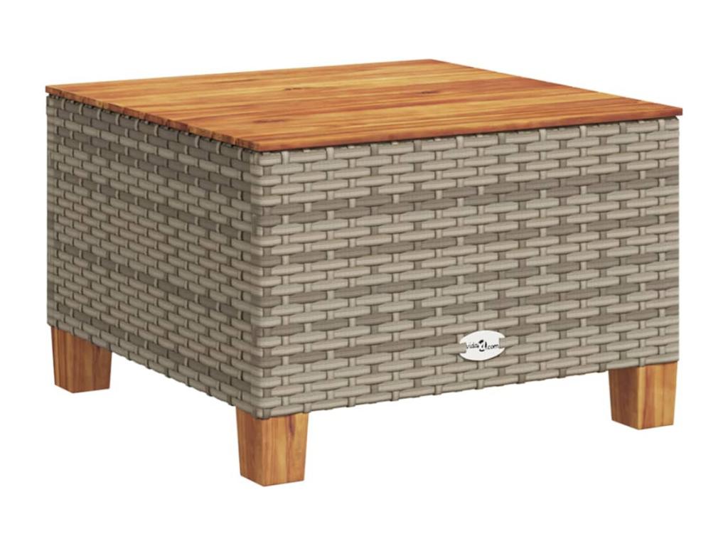 Garden furniture set with cushions, 7 pieces, grey woven resin NHPL93803