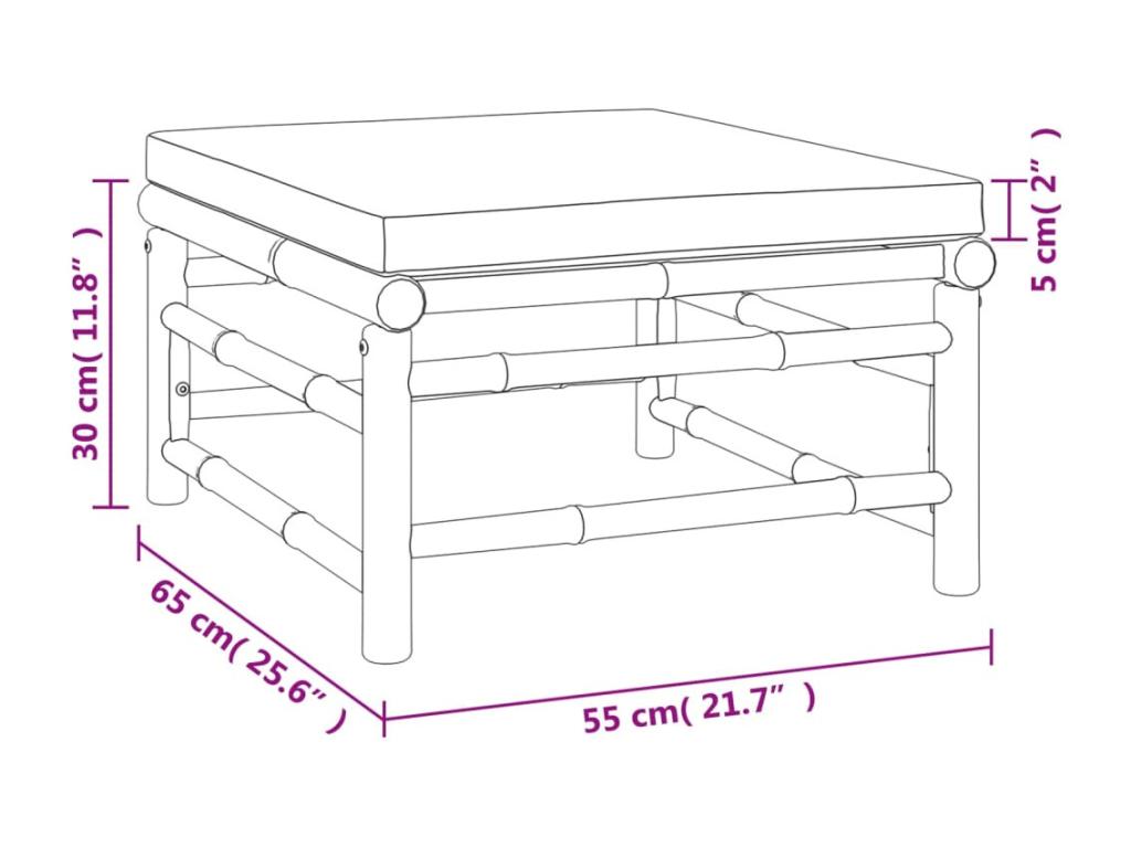 6-piece garden furniture set with cushions, green, Elariva OGEW86337