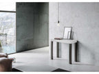 Extendable console table 90x40/196 cm Everyday Small White Ash with Anthracite frame YSND87996