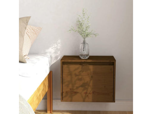Wall cabinet, honey brown, 45x30x35 cm, solid pine wood, XTGB87824