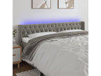 LED Headboard Light Grey 203x16x78/88 cm Velvet ENLC94872