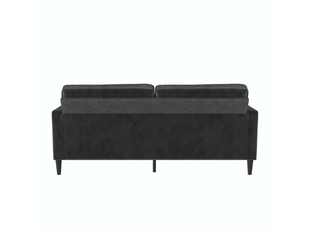 Zensova - 3-seater sofa in dark grey velvet XGWM02921