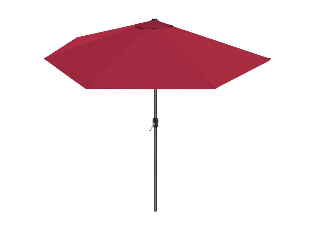 Pink half-parasol for garden or balcony, by Zensova - Diameter 270 x Depth 135 x Height 230 cm GDJU54328