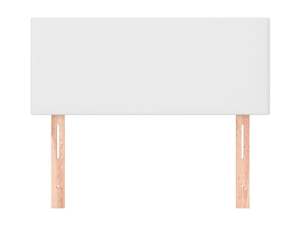 Headboard White 100x5x78/88 cm Faux Leather CLLB99299