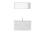White Bathroom Furniture Set 5 NWTV00832