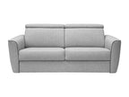 3-seater express convertible sofa in light grey fabric - 140 cm sleeping area - 13 cm mattress Elariva HQMZ86353