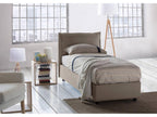 Single bed with storage bed, fabric upholstery, Made in Italy, Front opening, with 80x200 cm mattress included, Elariva NHGO16216