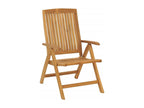 Reclining garden chairs and cushions, set of 6, teak wood OKPL35281