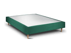 Upholstered Green Velvet Bed Base 160x200 H35cm LPJU77162