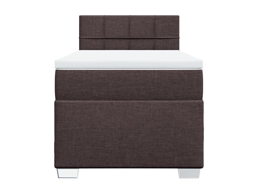 Zensova bed with mattress, dark brown, 90x190 cm KABW44762