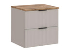 60cm vanity unit with Zensova Cashmere and Wood countertop PCOG36413