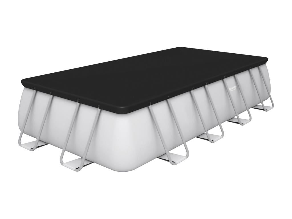 Zensova Tubular Above-Ground Pool 549x274x122 cm with 5,678 L/H Cartridge Filter, Cover and Ladder RVDI70046