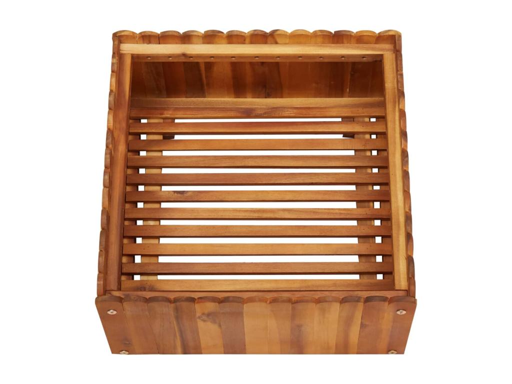 Raised bed planter for plants, brown wood, 50x50x25 cm, 02 0001070 OKEZ85317