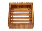 Raised bed planter for plants, brown wood, 50x50x25 cm, 02 0001070 OKEZ85317
