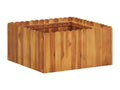 Raised bed planter for plants, brown wood, 50x50x25 cm, 02 0001070 OKEZ85317