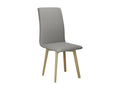 Zensova 269 Light Grey Chair - Zensova Oak 90x43x40cm Upholstered Wood KFBR41027