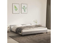 Bed frame with headboard, light grey, 160x200 cm, velvet, SETJ19166