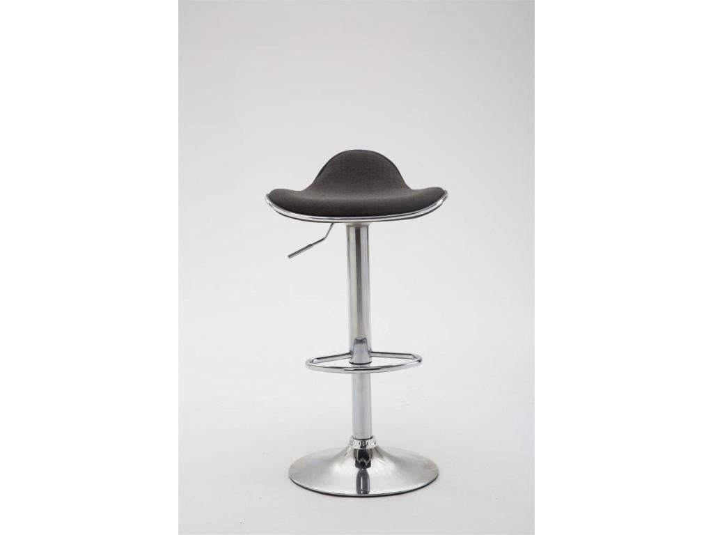 Bar stool - Zensova / Chrome metal - Dark grey - Shanghai AUKZ74624
