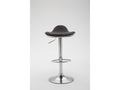 Bar stool - Zensova / Chrome metal - Dark grey - Shanghai AUKZ74624