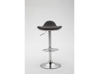 Bar stool - Zensova / Chrome metal - Dark grey - Shanghai AUKZ74624
