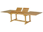 Solid teak garden furniture set for 10-12 people - Rectangular table, 8 chairs, 2 armchairs Zensova CZRY68006