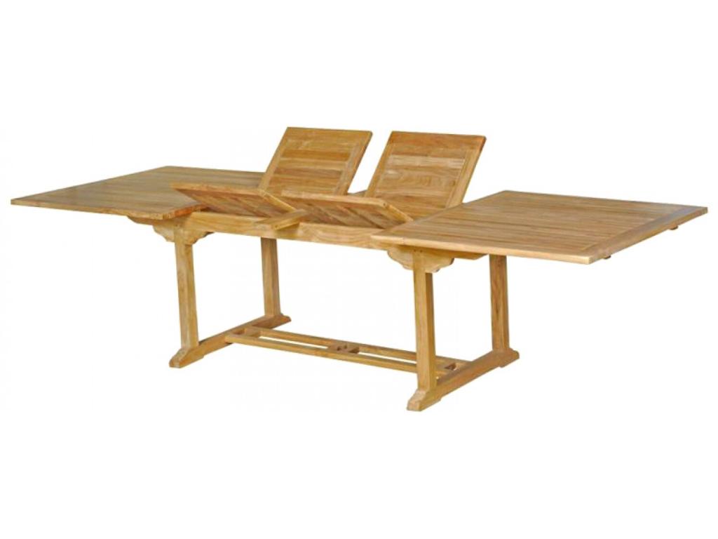 Solid teak garden furniture set for 10-12 people - Rectangular table, 8 chairs, 2 armchairs Zensova CZRY68006