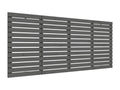 Wall-mounted headboard, grey, 166x3x91.5 cm, solid pine wood, ZNKI19517