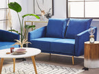Zensova Velvet 2-seater sofa in navy blue FYGJ36208