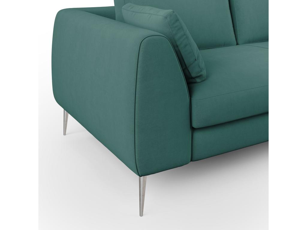 Zensova Modern Sofa in Detachable Technical Microfiber T11 216 cm Duck Blue IKKL16340