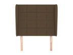 Headboard with wings, dark brown, 93x23x118/128 cm, Zensova PGBU91119
