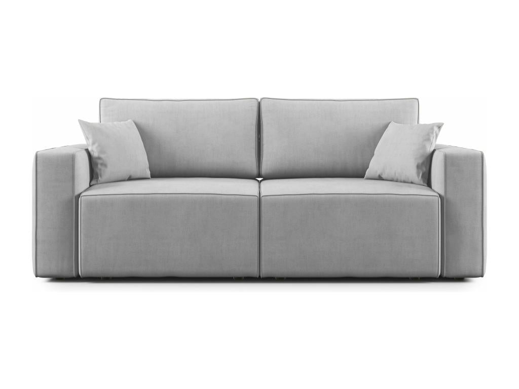 Zensova Sofa with pull-out seat in waterproof Zensova T02 215 cm light grey WSDQ61423