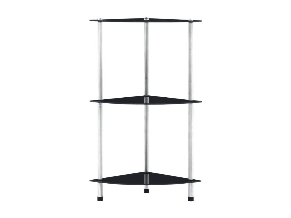 Zensova 3-tier shelf 30x30x67 cm Tempered glass KCFP68352